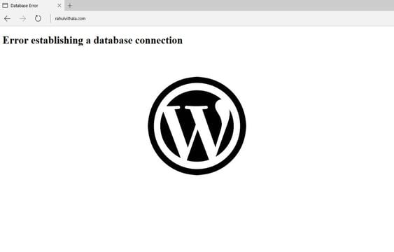 Wordpress Database Connection Hatasının Çözümü